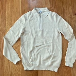 REISS Ronaldson Zip Polo